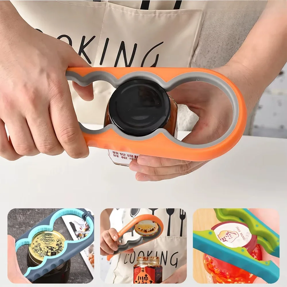 Multi-functional 4-in-1 Can and Jar Lid Screwer Non-slip Twist Bottle Opener Multifunctional Can and Jar Opener Kitchenware
Multi-functional 4-in-1 Can and Jar Lid Screwer Non-slip Twist Bottle Opener Multifunctional Can and Jar Opener Kitchenware
