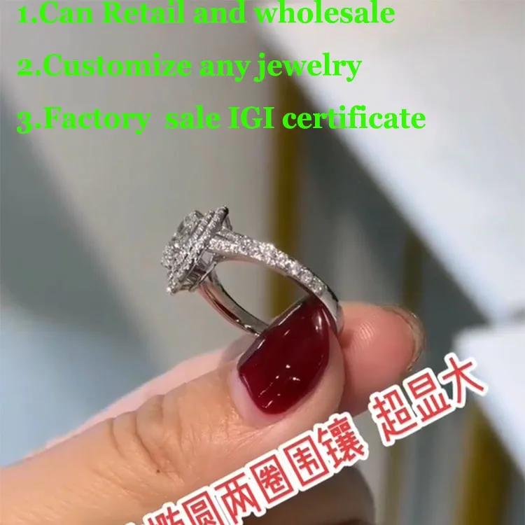 Овальное кольцо D Color 3Ct CtIGI Lab Growing с бриллиантом, твердое кольцо из белого золота 18 карат, обручальное кольцо, продажа с фабрики
Овальное кольцо D Color 3Ct CtIGI Lab Growing с бриллиантом, твердое кольцо из белого золота 18 карат, обручальное кольцо, продажа с фабрики