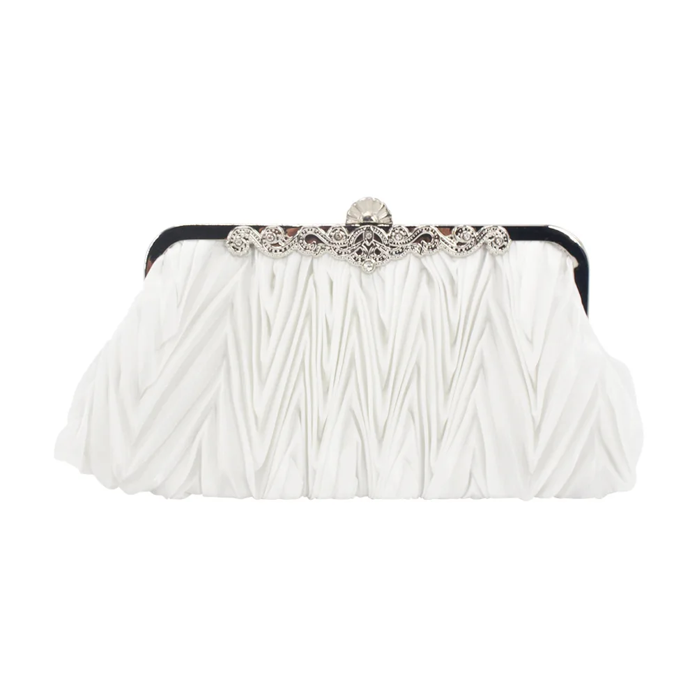 2024 New Satin Soft Small Clutches For Women Fashion Bridal Handbags White Clutch Wedding Party Evening Bag Chain Shoulder Bags
2024 New Satin Soft Small Clutches For Women Fashion Bridal Handbags White Clutch Wedding Party Evening Bag Chain Shoulder Bags