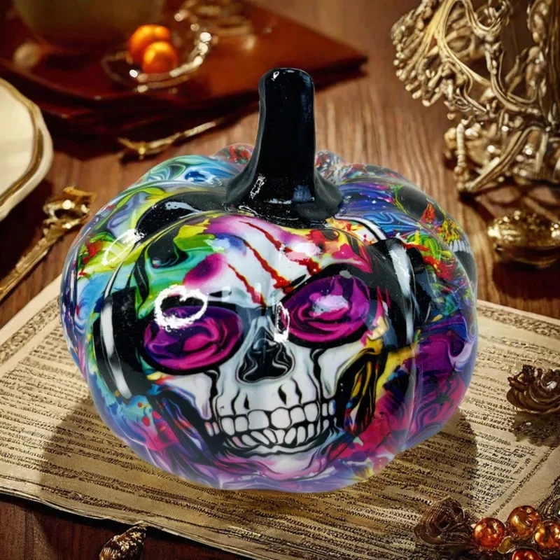 Halloween Colorful Ghost Pumpkin Ornament Party Home Desktop Room Personalized Resin Decorations Children's Birthdays Gifts
Halloween Colorful Ghost Pumpkin Ornament Party Home Desktop Room Personalized Resin Decorations Children's Birthdays Gifts