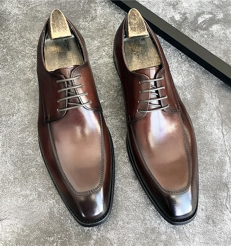 2024 Spring And Autumn New Men's Business Dress Shoes Genuine Leather Square Headed Lace Up Derby Shoes
2024 Spring And Autumn New Men's Business Dress Shoes Genuine Leather Square Headed Lace Up Derby Shoes