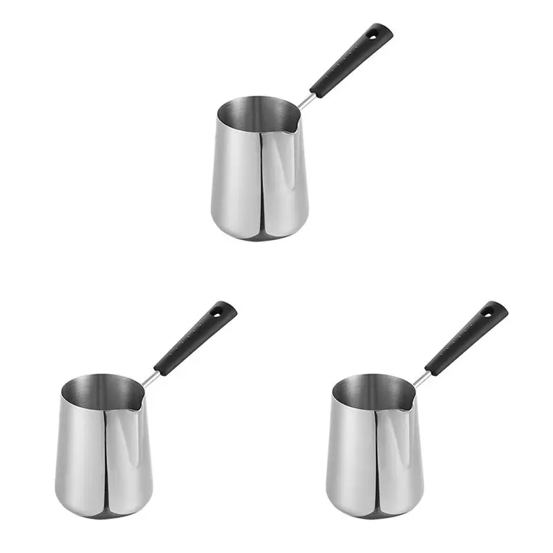 AT05-3X 350Ml Milk Butter Warmer Pot, Turkish Coffee Pot, Stainless Steel Stovetop Melting Pot With Spout For Tea,Heating
AT05-3X 350Ml Milk Butter Warmer Pot, Turkish Coffee Pot, Stainless Steel Stovetop Melting Pot With Spout For Tea,Heating