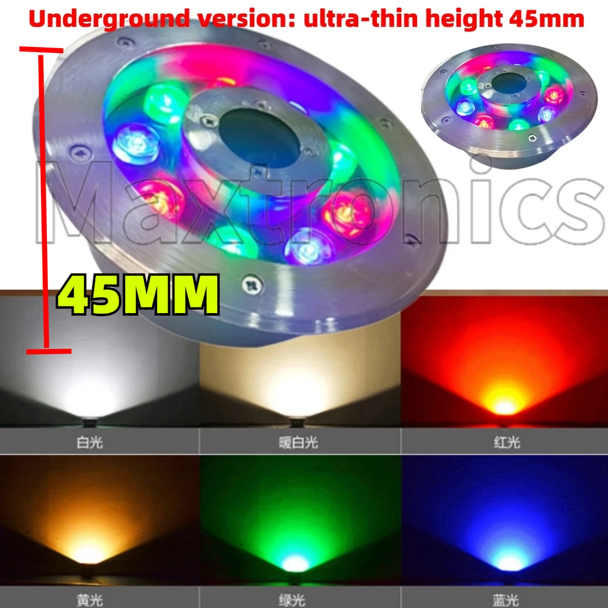 45MM Ultrathin LED Fountain Light 12/24V IP68 Underwater Lamp 3/6/9/12/18/24W Underground Style for Landscape Swimming Pool Lamp
45MM Ultrathin LED Fountain Light 12/24V IP68 Underwater Lamp 3/6/9/12/18/24W Underground Style for Landscape Swimming Pool Lamp