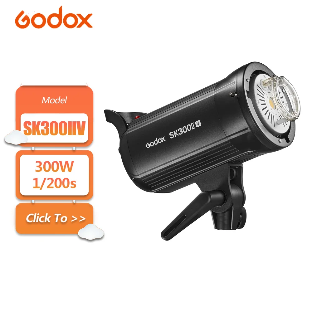 Godox SK300IIV 300W Professional Studio Daylight Flash with 2.4GHz Wireless X System Bowens Mount 1/200s Flash Sync Speed
Godox SK300IIV 300W Professional Studio Daylight Flash with 2.4GHz Wireless X System Bowens Mount 1/200s Flash Sync Speed