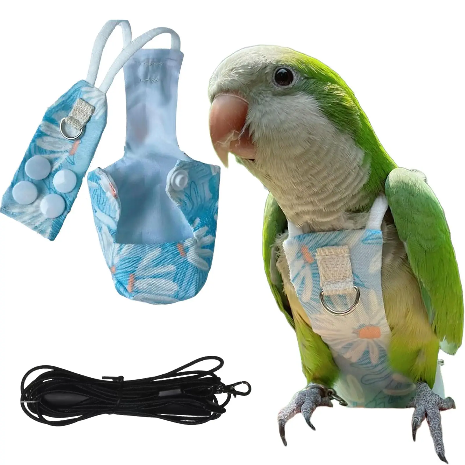 Подгузники для попугаев на застежке с регулируемым поводком — моющиеся костюмы для полетов птиц для корелл, солнечных конусов и птичьих попугаев Secu
Подгузники для попугаев на застежке с регулируемым поводком — моющиеся костюмы для полетов птиц для корелл, солнечных конусов и птичьих попугаев Secu