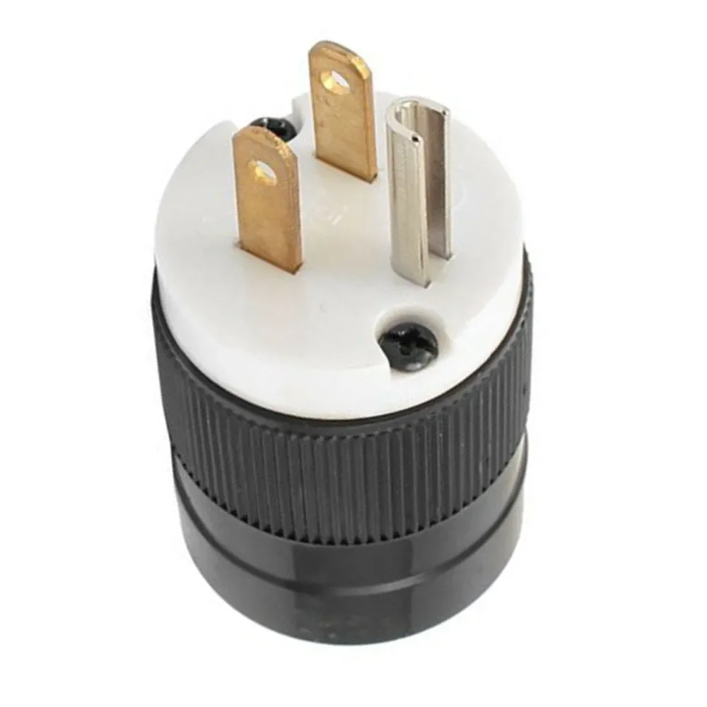 NEMA 5-15P 15A 125V 2-pole 3-wire Heavy Duty Nylon Straight Blade Male Replacement Plug Power Tools Accessories
NEMA 5-15P 15A 125V 2-pole 3-wire Heavy Duty Nylon Straight Blade Male Replacement Plug Power Tools Accessories