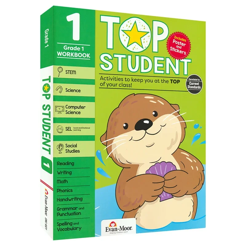 Evan-Moor Top Student, 1 класс. Детские книги в возрасте 5, 6, 7, 8 английских слов. Рабочая тетрадь для рукописного ввода 9781629389752.
Evan-Moor Top Student, 1 класс. Детские книги в возрасте 5, 6, 7, 8 английских слов. Рабочая тетрадь для рукописного ввода 9781629389752.