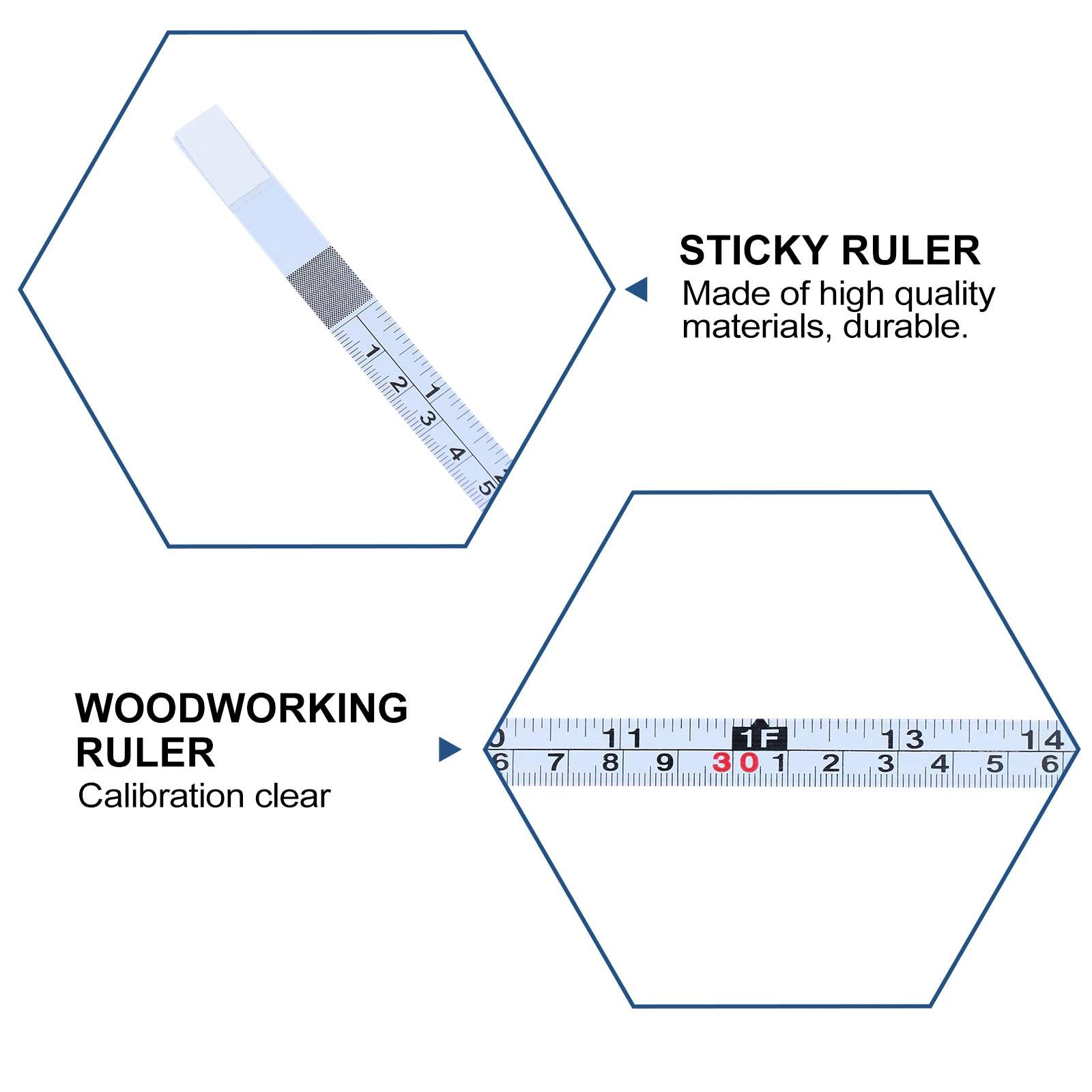 2Pcs Sticky Ruler Measuring Tool Metric Tape Carbon Steel Workbench Woodworking Practical Use Clear Scale Self adhesive
2Pcs Sticky Ruler Measuring Tool Metric Tape Carbon Steel Workbench Woodworking Practical Use Clear Scale Self adhesive