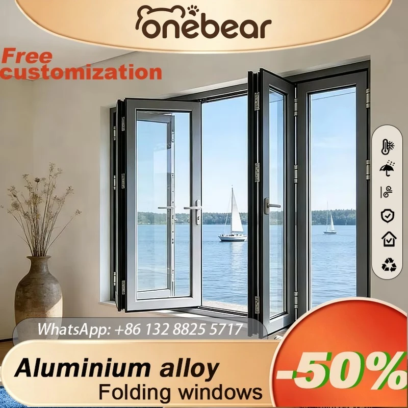 Garage door Aluminum vertical folding doors and windows Push-up folding windows
Garage door Aluminum vertical folding doors and windows Push-up folding windows