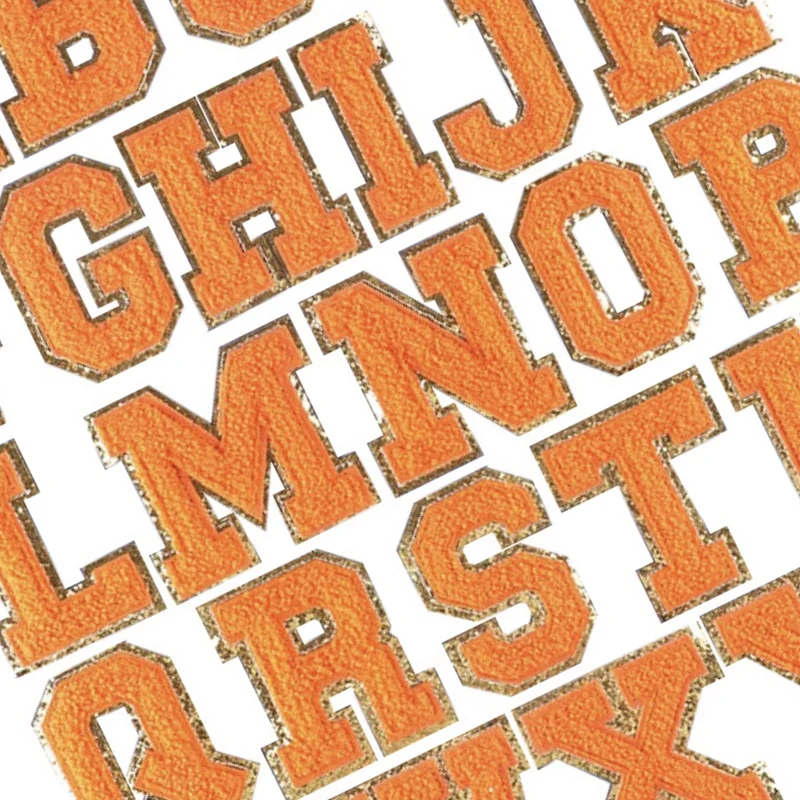 1pcs 5.5CM Orange Chenille Letter Patches Iron on For Clothing Towel Embroidered Felt Alphabet Glitter Sequins Letters DIY Patch
1pcs 5.5CM Orange Chenille Letter Patches Iron on For Clothing Towel Embroidered Felt Alphabet Glitter Sequins Letters DIY Patch
