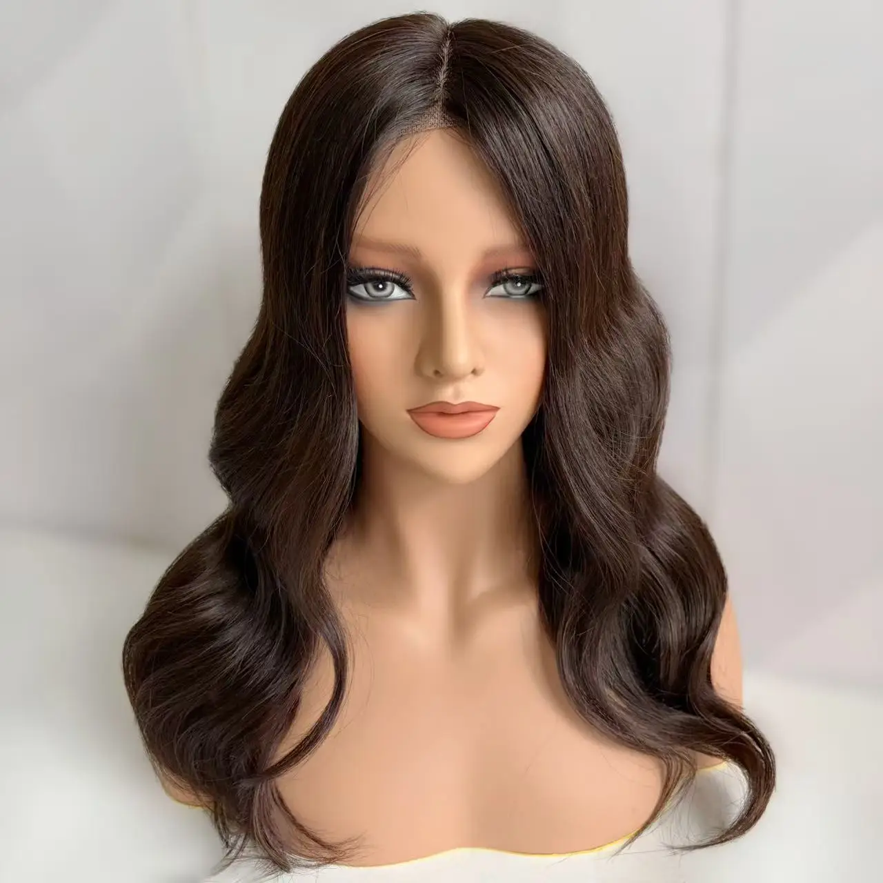 #2 Dark Brown Silk Top Silicone Cap Medical Gluless Wig Replacement European Human Hair For Alopecia Or Cancer
#2 Dark Brown Silk Top Silicone Cap Medical Gluless Wig Replacement European Human Hair For Alopecia Or Cancer