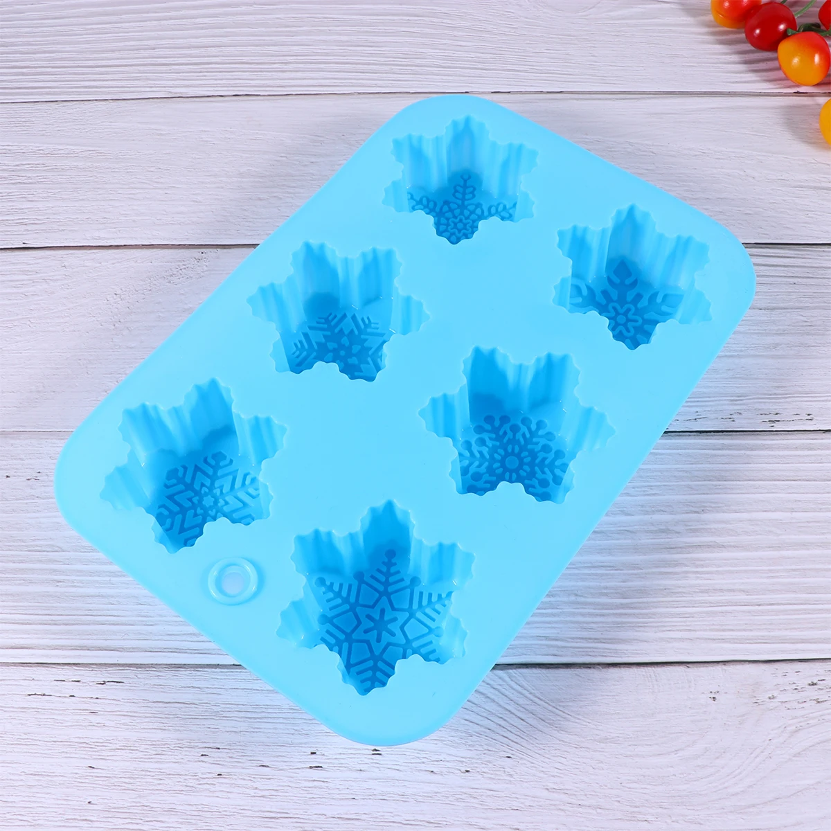 Snowflake Mold Silicone Cake Molds 6-Cavity Ice Making Tray For Chocolate Soap Craft Homemade Desserts Party Baking Tools
Snowflake Mold Silicone Cake Molds 6-Cavity Ice Making Tray For Chocolate Soap Craft Homemade Desserts Party Baking Tools