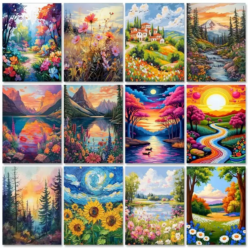 GATYZTORY DIY Scenery Pictures By Number Flower Kits Drawing On Canvas Home Decor Paint By Number HandPainted Painting Art Gift
GATYZTORY DIY Scenery Pictures By Number Flower Kits Drawing On Canvas Home Decor Paint By Number HandPainted Painting Art Gift