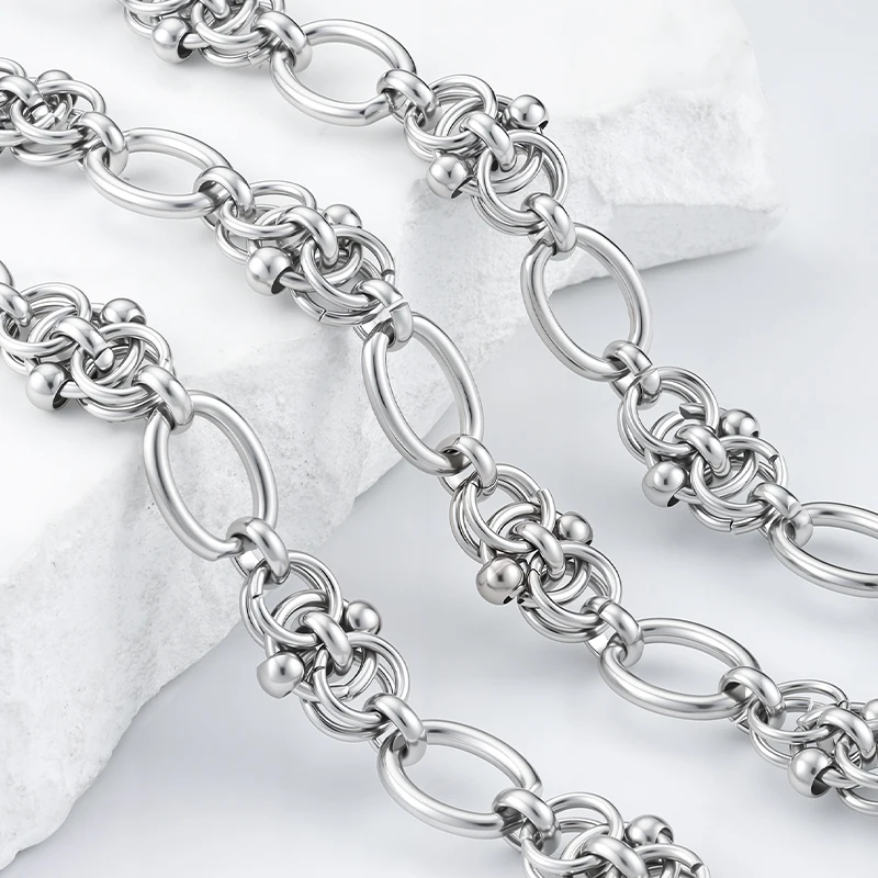 Цепочки из нержавеющей стали 10 мм, ручной работы, для изготовления ювелирных изделий, DIY, для ожерелий, браслетов, аксессуаров, узловые, витые, материалы для рукоделия
Цепочки из нержавеющей стали 10 мм, ручной работы, для изготовления ювелирных изделий, DIY, для ожерелий, браслетов, аксессуаров, узловые, витые, материалы для рукоделия