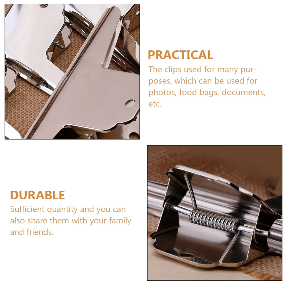 5 PCS Binder Clips School Office Supplies Test Paper Clamps Mini Bills Schedule Book Hinge Silver Metal File
5 PCS Binder Clips School Office Supplies Test Paper Clamps Mini Bills Schedule Book Hinge Silver Metal File
