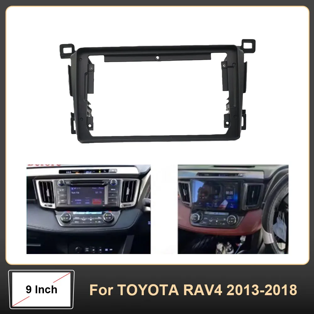 9-дюймовая автомобильная рама, лицевая панель 2DIN, панель установки, приборная панель для TOYOTA RAV4 2013-2018
9-дюймовая автомобильная рама, лицевая панель 2DIN, панель установки, приборная панель для TOYOTA RAV4 2013-2018