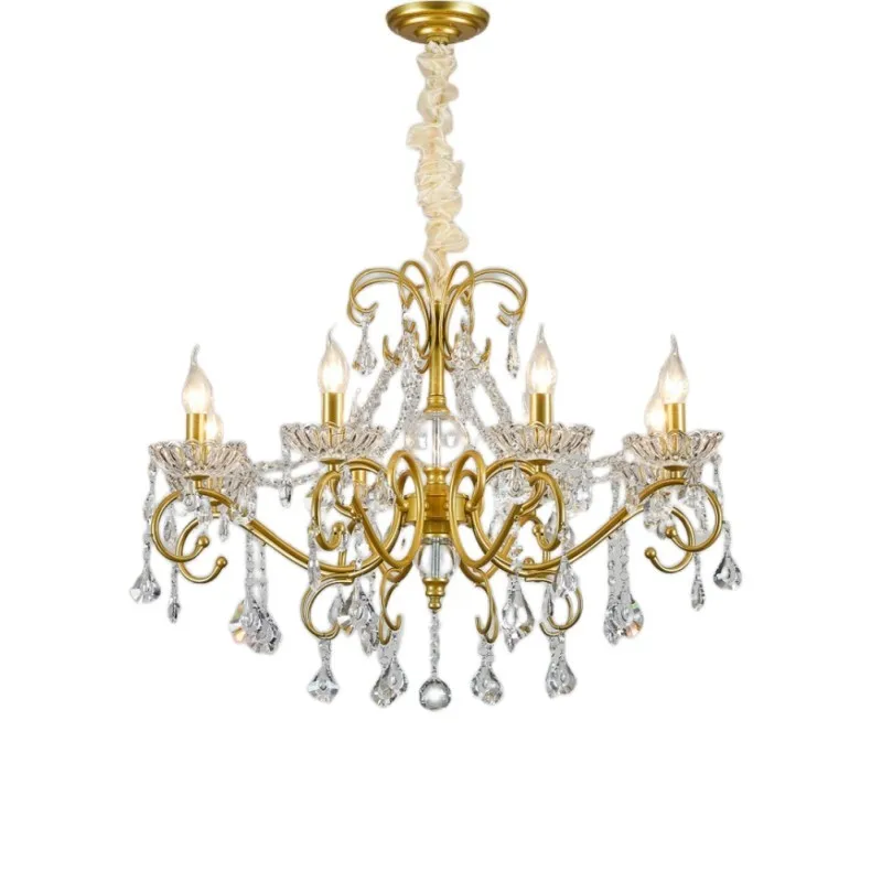 Retro Bronze LED Chandelier crystal lighting Dining room lustres de cristal Living Room Bedroom Restaurant crystal chandeliers
Retro Bronze LED Chandelier crystal lighting Dining room lustres de cristal Living Room Bedroom Restaurant crystal chandeliers