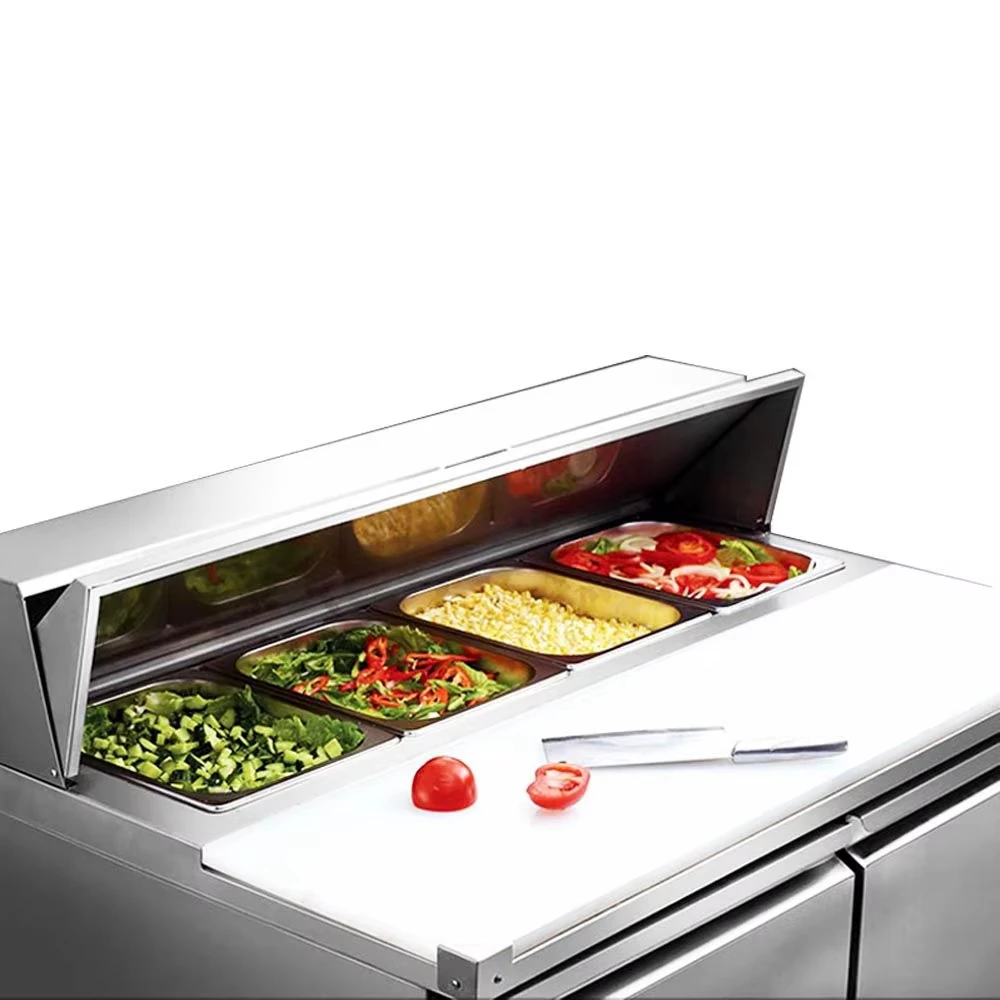 Stainless Steel Table Top Refrigerated Salad Bar Counter Chiller Salad Bar Fridge With Bottom Cooling Cooler Cabinet
Stainless Steel Table Top Refrigerated Salad Bar Counter Chiller Salad Bar Fridge With Bottom Cooling Cooler Cabinet