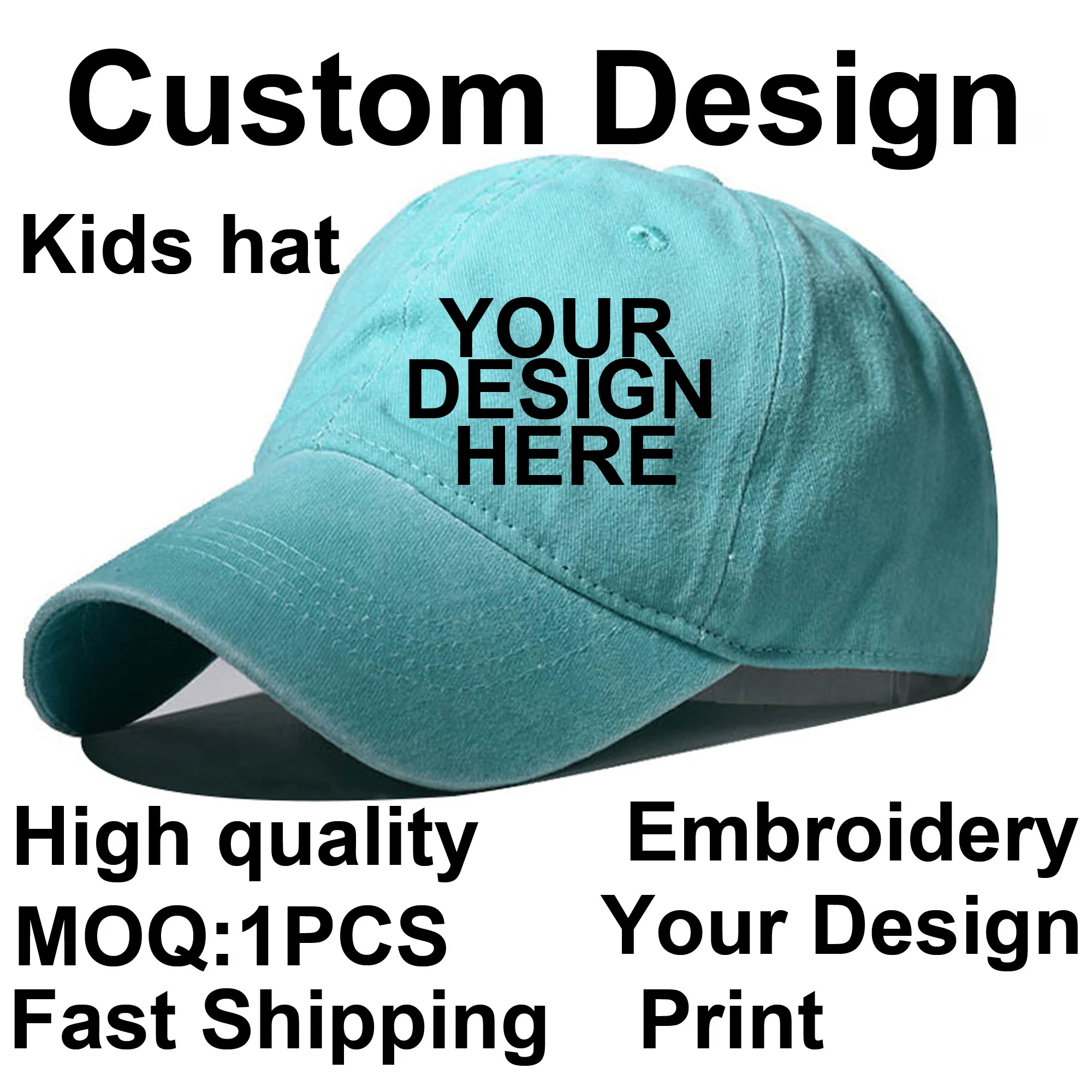 BaronHong Custom Logo Kids Washed Baseball Cap DIY Design Letter Embroidery Hat Customize Cap Graphic Print Wholesale
BaronHong Custom Logo Kids Washed Baseball Cap DIY Design Letter Embroidery Hat Customize Cap Graphic Print Wholesale