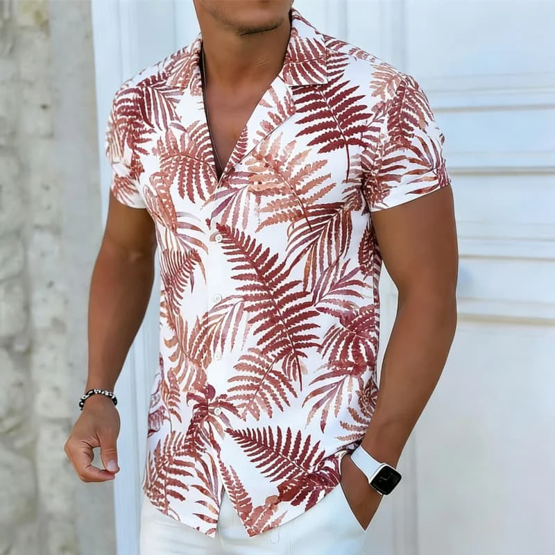 Men's Artistic Botanical Watercolor Print Shirt Stylish Summer Outfit for Seaside Getaway Weekend Social Event Office Casual
Men's Artistic Botanical Watercolor Print Shirt Stylish Summer Outfit for Seaside Getaway Weekend Social Event Office Casual