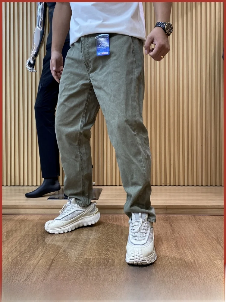 Men's Casual Cotton Sweat-ng Straight Leg Pants Elastic Waist Faionable Autumn Wear Comfortable Loose Fit Long Trousers
Men's Casual Cotton Sweat-ng Straight Leg Pants Elastic Waist Faionable Autumn Wear Comfortable Loose Fit Long Trousers