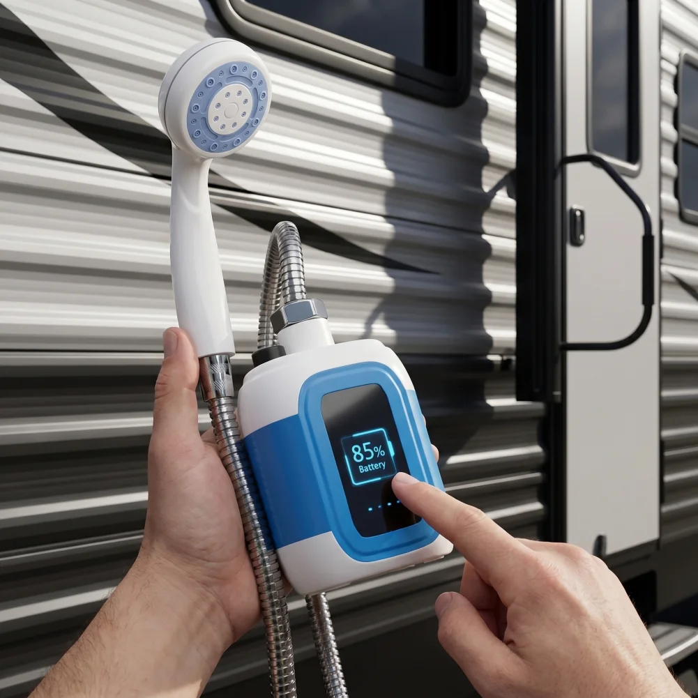 Portable Camping Shower Pump Kit USB Rechargeable Outdoor Camp Hiking Traveling RV Electric Shower Head Sprayer Pump
Portable Camping Shower Pump Kit USB Rechargeable Outdoor Camp Hiking Traveling RV Electric Shower Head Sprayer Pump