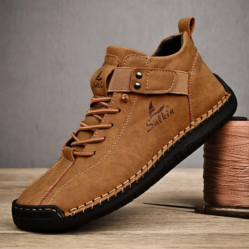 Men's Casual Leather Shoes in Plus Size, Hand Sewn Casual Men's Shoes, Flat Bottomed Footrests, Lazy Shoes, Men's Driving Shoes
Men's Casual Leather Shoes in Plus Size, Hand Sewn Casual Men's Shoes, Flat Bottomed Footrests, Lazy Shoes, Men's Driving Shoes