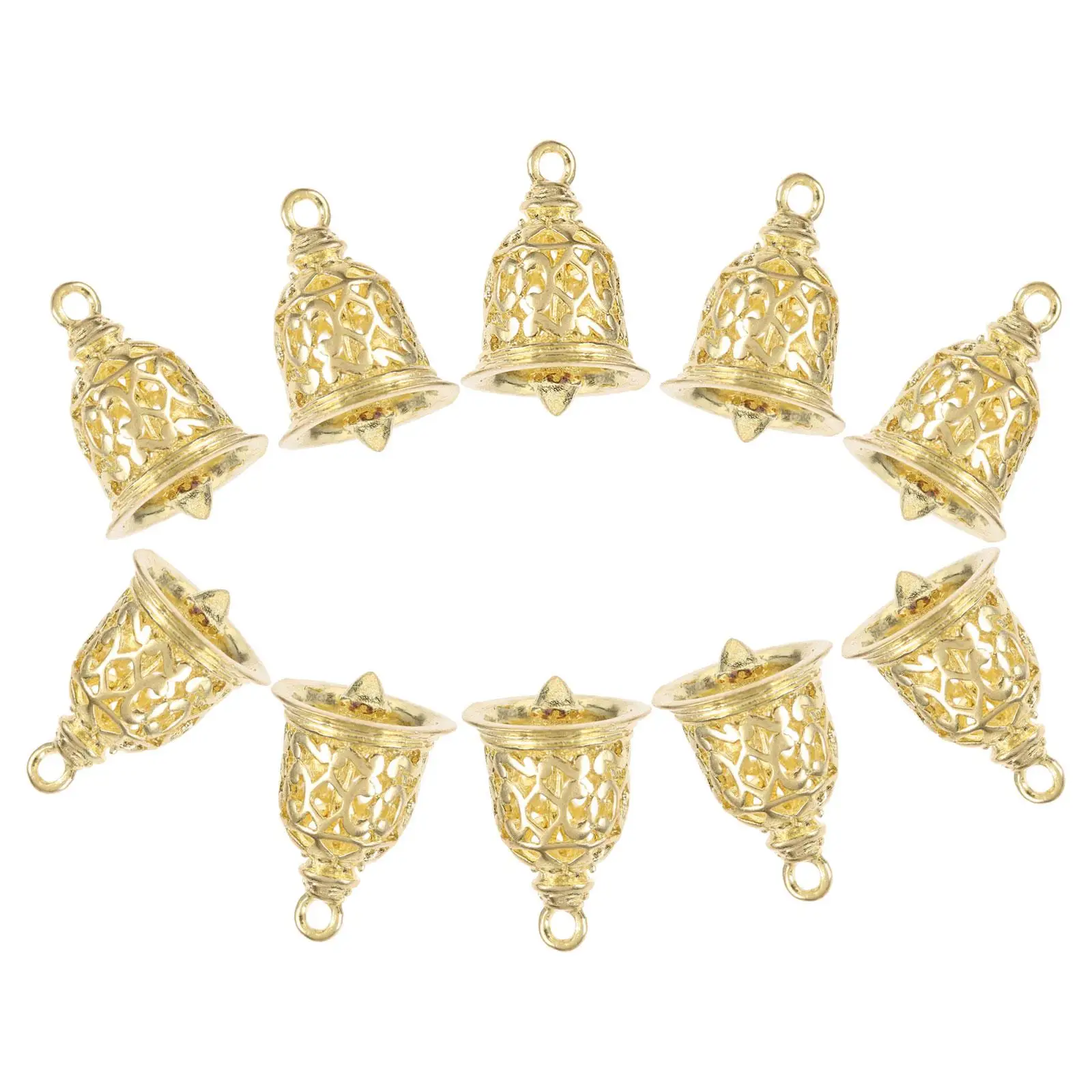 10 Pcs Brass Bell Pendant Hollow Bells Decoration for Home Garden Shop DIY Crafts Christmas Ornament Copper Silver Decor
10 Pcs Brass Bell Pendant Hollow Bells Decoration for Home Garden Shop DIY Crafts Christmas Ornament Copper Silver Decor
