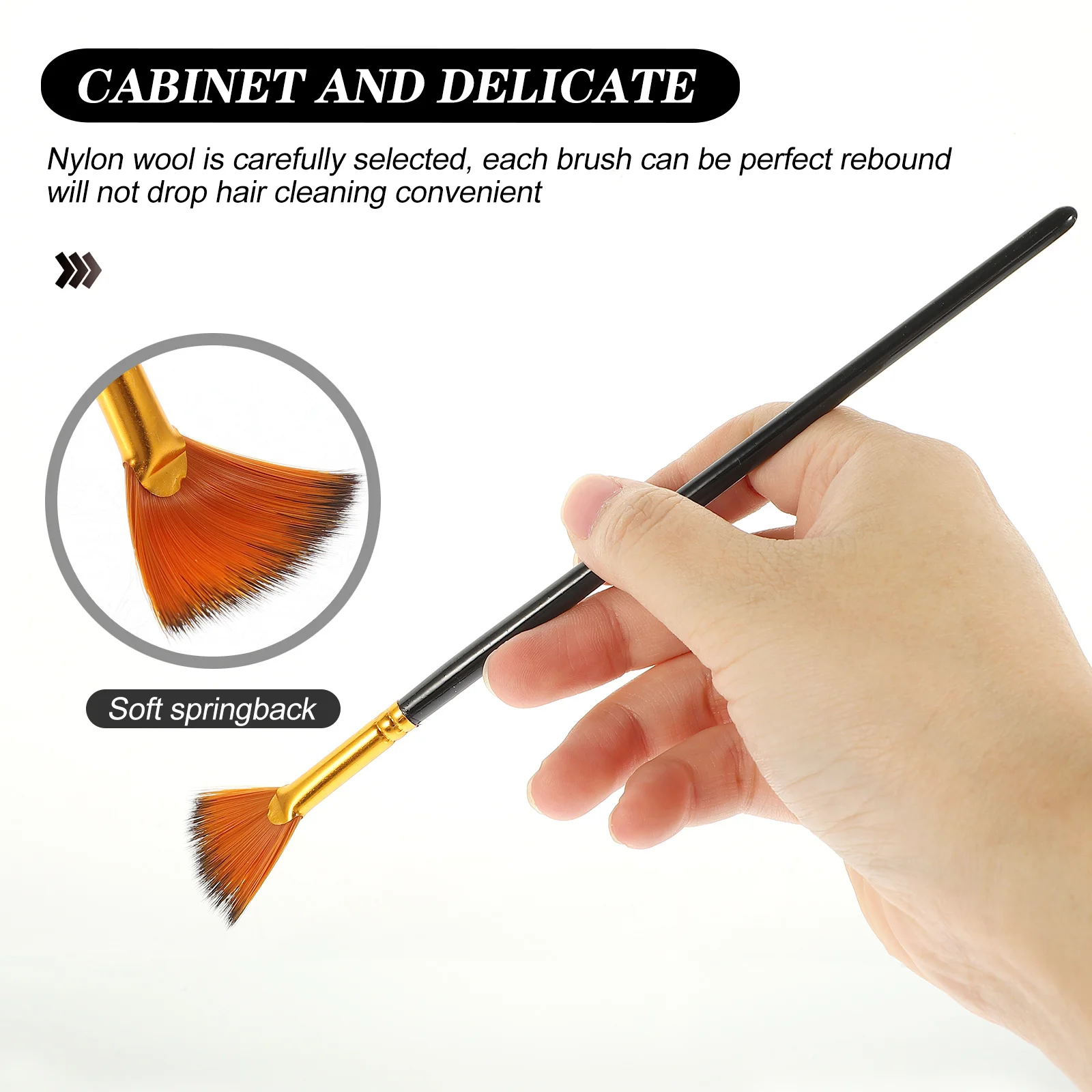 10Pcs Nylon Hair Paint Brushes Water Color Acrylic Oil Painting Tools for Professional Students Artists Drawing
10Pcs Nylon Hair Paint Brushes Water Color Acrylic Oil Painting Tools for Professional Students Artists Drawing