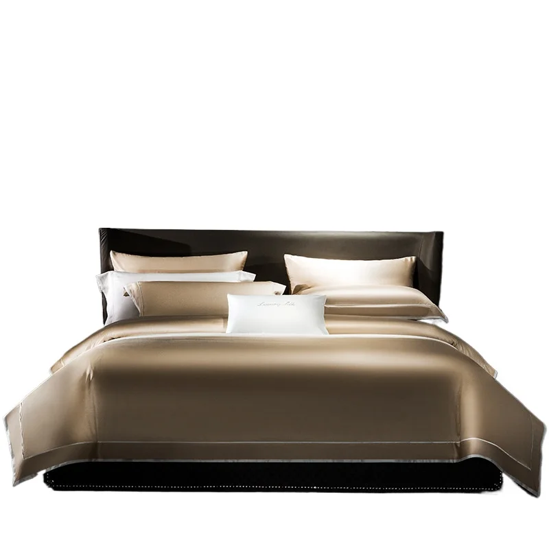 European light luxury 160 Egyptian long-staple cotton solid color bed sheet quilt cover modern simple high-end bedding
European light luxury 160 Egyptian long-staple cotton solid color bed sheet quilt cover modern simple high-end bedding