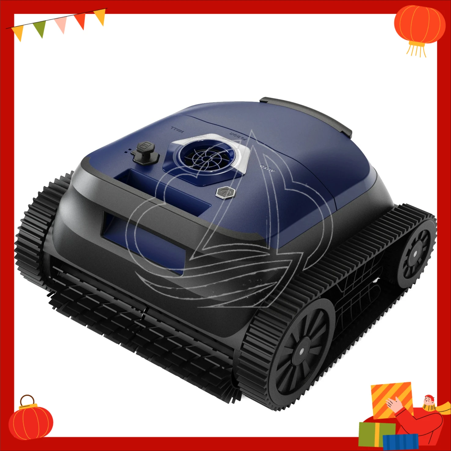 Wireless Robotic Pool Cleaner Auto Path Planning Wall Climbing Underwater Vacuum for Swimming Pool Dirt Cleaning
Wireless Robotic Pool Cleaner Auto Path Planning Wall Climbing Underwater Vacuum for Swimming Pool Dirt Cleaning