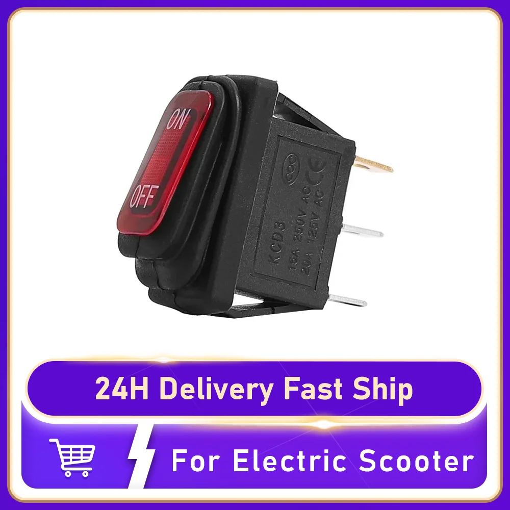 3pin 15A 250VAC 20A 125VAC Power Switch Toggle Power ON-OFF For Razor Electric Scooter KCD3 Waterproof Rocker Switch On Off Part
3pin 15A 250VAC 20A 125VAC Power Switch Toggle Power ON-OFF For Razor Electric Scooter KCD3 Waterproof Rocker Switch On Off Part
