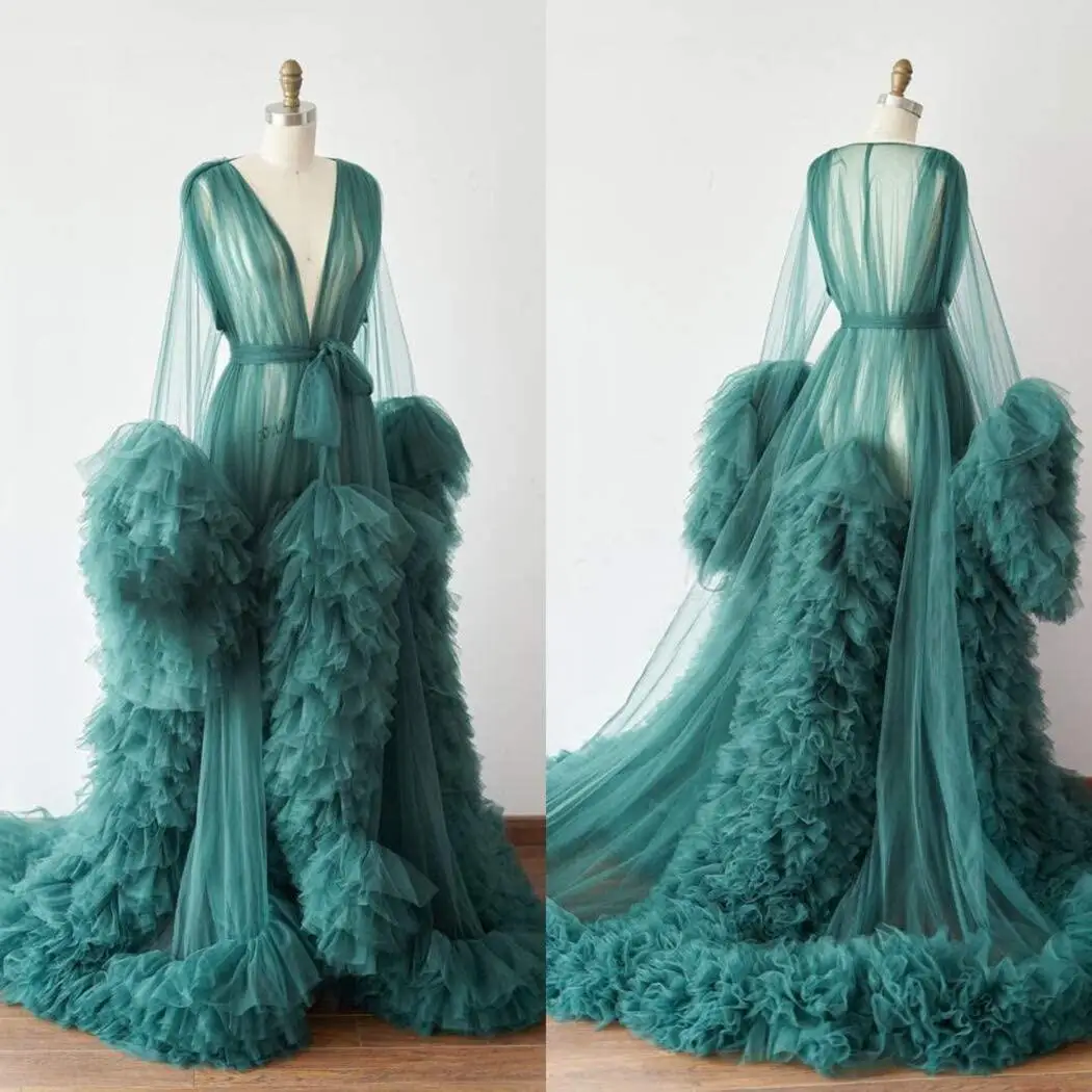 High Quality Beautiful Tulle Maternity Robe For Photo Shoot Custom Made Women Ruffled Tulle Maternity Dresses Maternity Gown
High Quality Beautiful Tulle Maternity Robe For Photo Shoot Custom Made Women Ruffled Tulle Maternity Dresses Maternity Gown