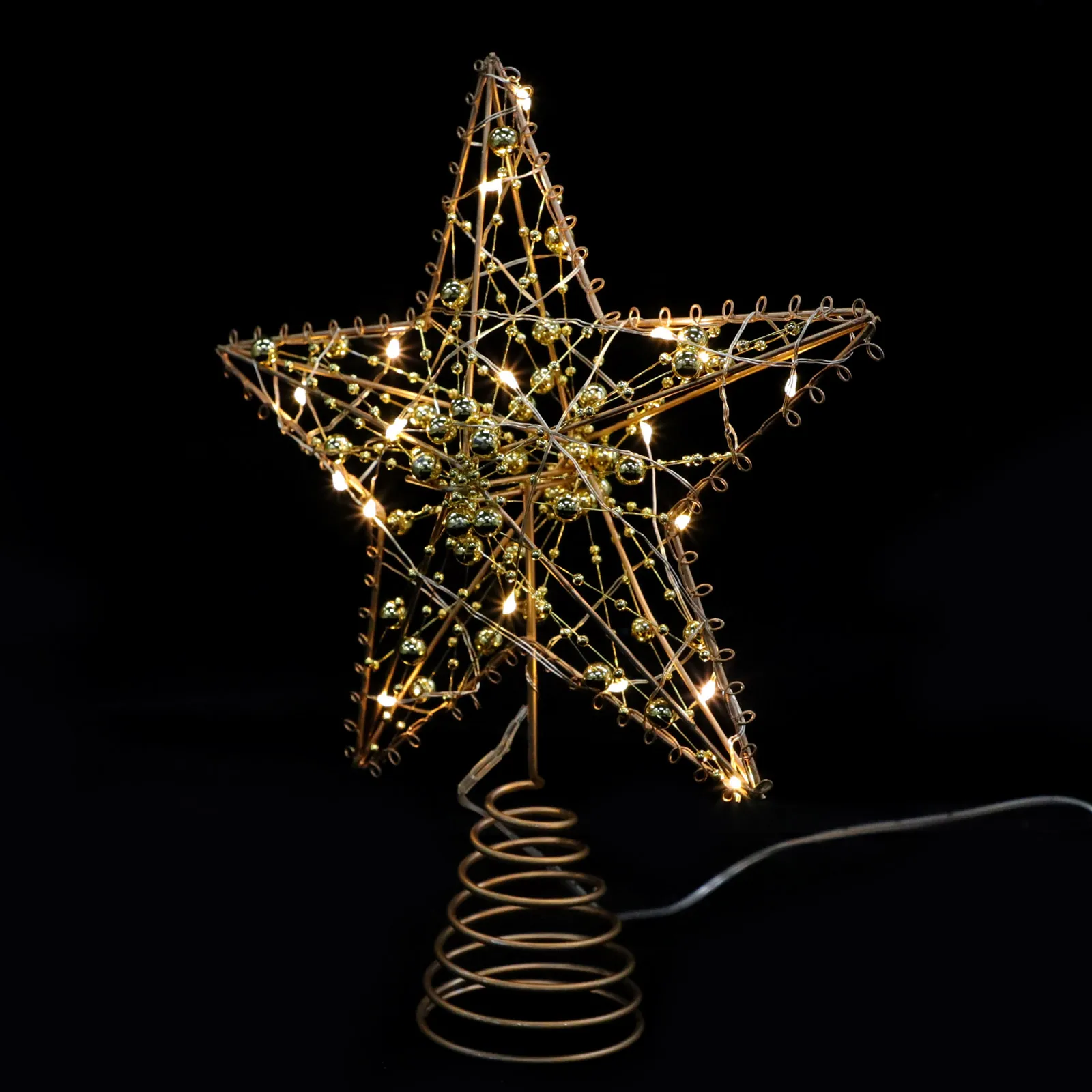 Glitter Gold Iron Craft Lamp Adorn nament Noble LED Light Xmas Tree Decor Christmas Decor Xmas Tree Hanging 
Glitter Gold Iron Craft Lamp Adorn nament Noble LED Light Xmas Tree Decor Christmas Decor Xmas Tree Hanging
