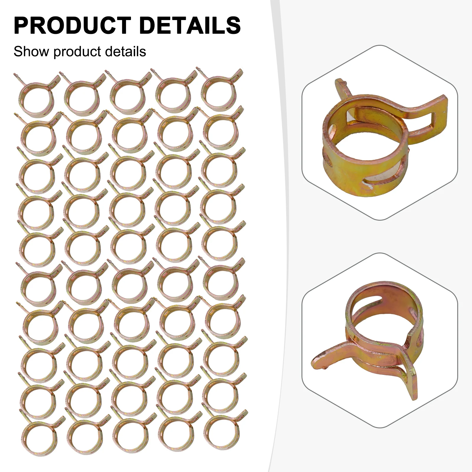 50pcs/set Automotive Fuel Lines 3/8\\\\\\\\\\\\\\\" 10mm Spring Clip Clamp Fuel Oil Line Silicone Vacuum Hose Clamp Clips Kit
50pcs/set Automotive Fuel Lines 3/8\\\\\\\\\\\\\\\" 10mm Spring Clip Clamp Fuel Oil Line Silicone Vacuum Hose Clamp Clips Kit