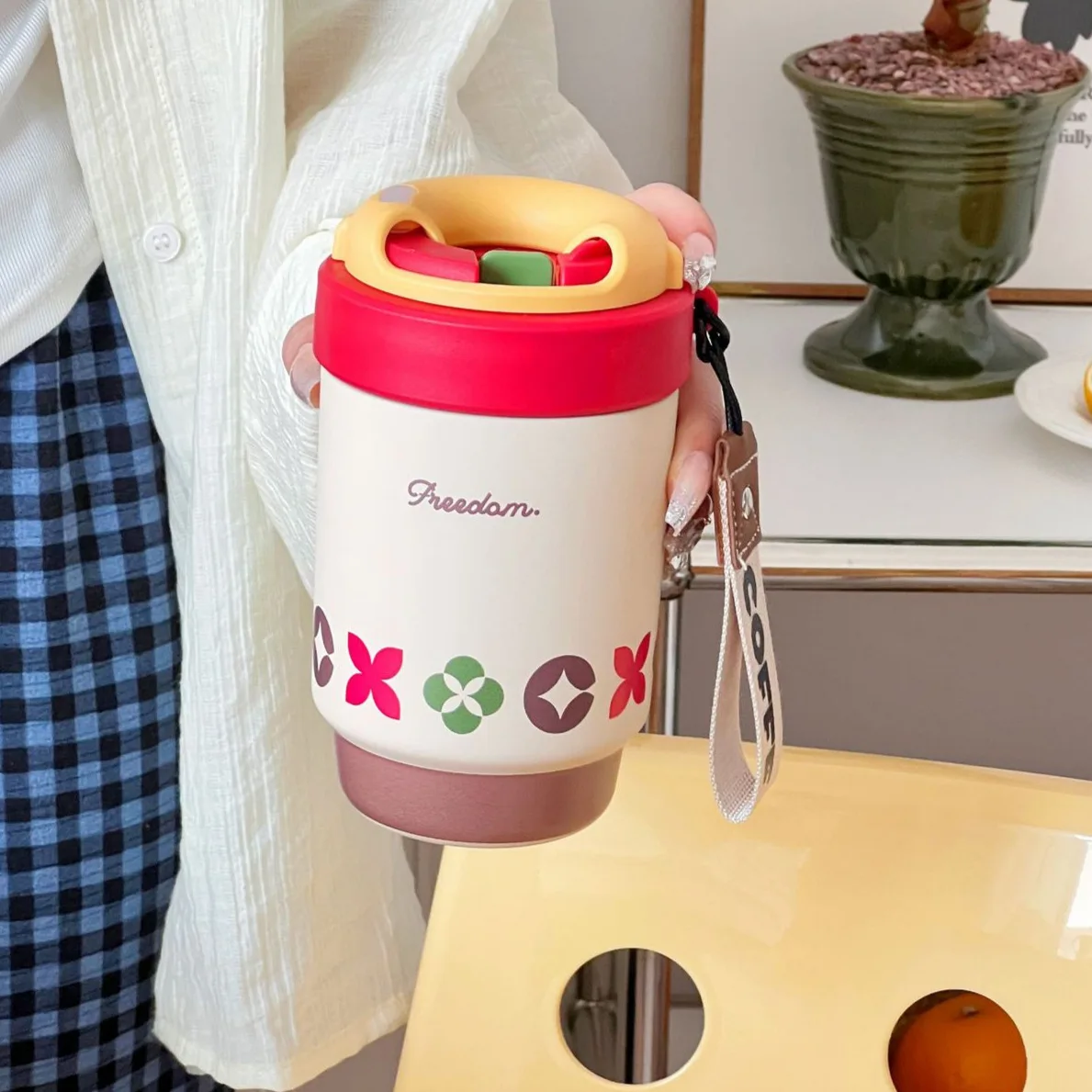 500ml Thermal Coffee Mug With Lid,Straw And Handle,Ceramic Inner Liner,Stainless Steel Outer Shell,Birthday Gift,Women's Thermos
500ml Thermal Coffee Mug With Lid,Straw And Handle,Ceramic Inner Liner,Stainless Steel Outer Shell,Birthday Gift,Women's Thermos