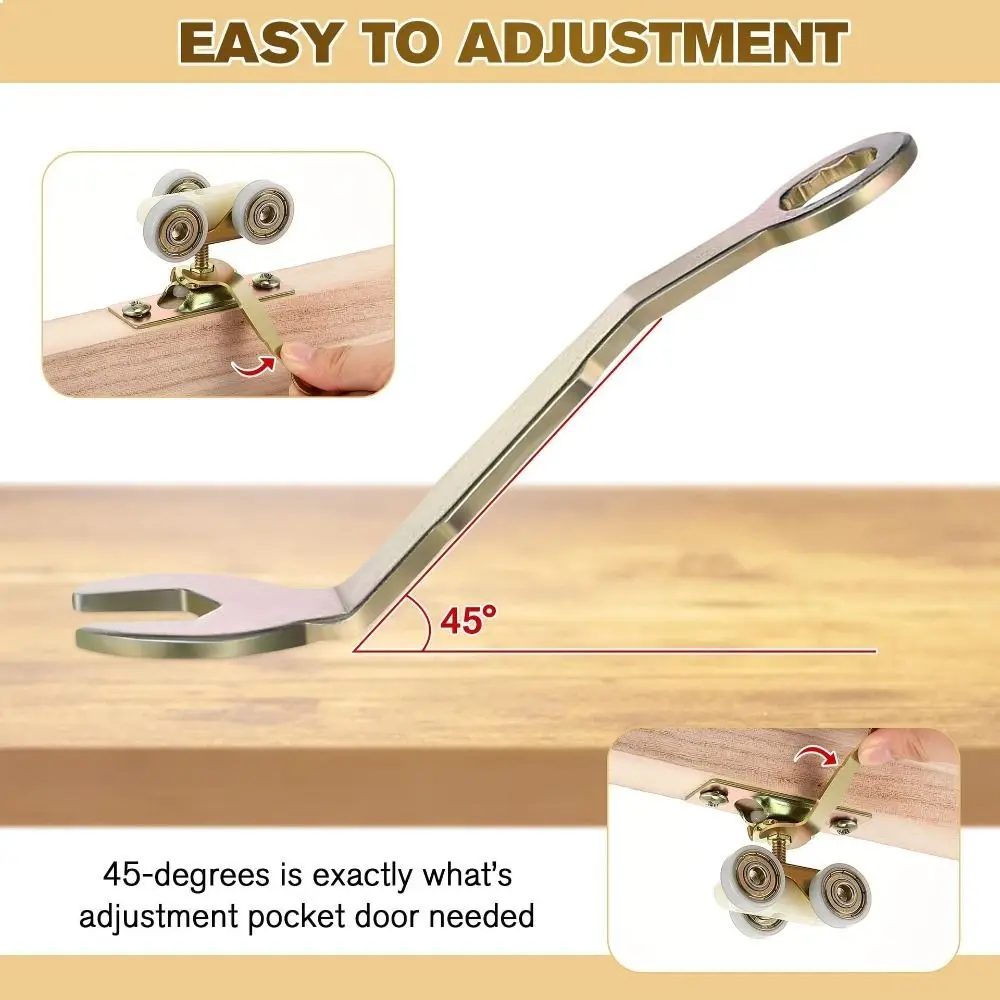 2 Pcs Carbon Steel Pivot Adjustment Wrench 3/8 Inch Portable Pocket Wrench Open Wrench Gold Door Adjustment Tool Sliding Door
2 Pcs Carbon Steel Pivot Adjustment Wrench 3/8 Inch Portable Pocket Wrench Open Wrench Gold Door Adjustment Tool Sliding Door