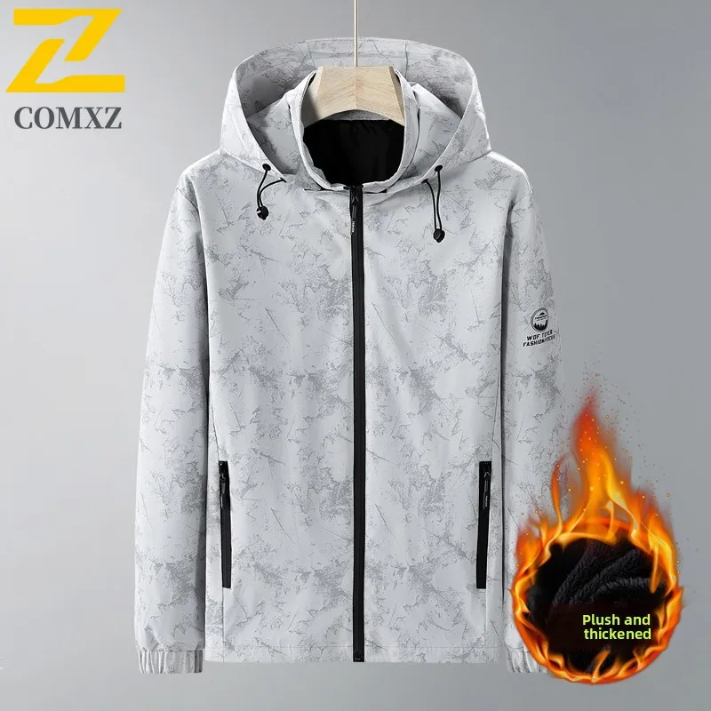 Мужская куртка 2022, осенне-зимняя коллекция, бархатная утолщенная ветрозащитная водонепроницаемая теплая куртка с капюшоном, уличная куртка для кемпинга и пешего туризма
Мужская куртка 2022, осенне-зимняя коллекция, бархатная утолщенная ветрозащитная водонепроницаемая теплая куртка с капюшоном, уличная куртка для кемпинга и пешего туризма