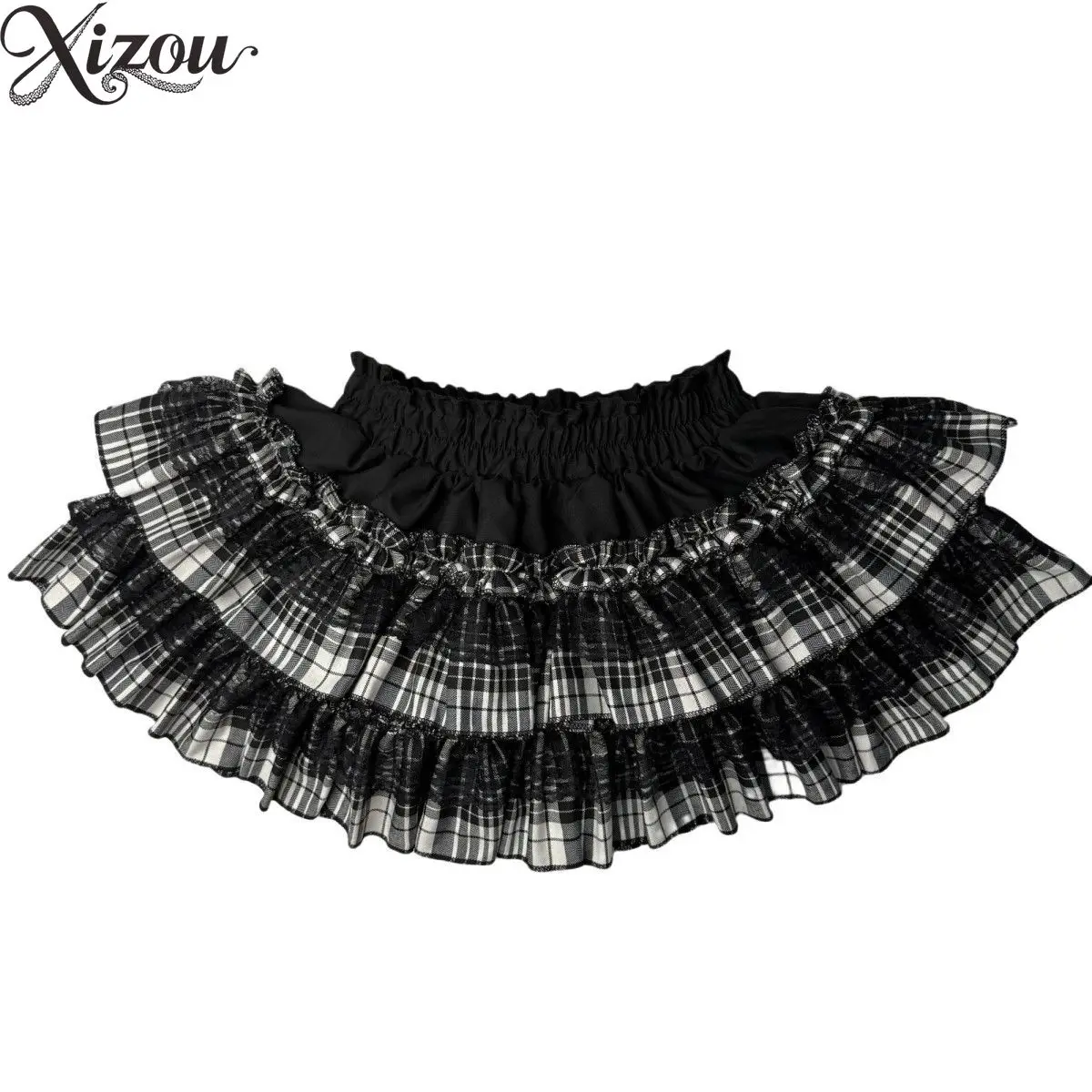 Black Red Plaid Lolita Skirt Layered Ruffles Lace Trim High Waist Elastic Flared Japanese Harajuku Y2K Goth Ball Grown Skirts
Black Red Plaid Lolita Skirt Layered Ruffles Lace Trim High Waist Elastic Flared Japanese Harajuku Y2K Goth Ball Grown Skirts