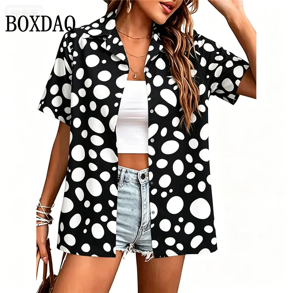 Dalmatian Dog 3D Printed Blouses Simple Spot Graphic Shirts For Women Clothes Casual Fashion Lapel Short Sleeve Button Y2k Tops
Dalmatian Dog 3D Printed Blouses Simple Spot Graphic Shirts For Women Clothes Casual Fashion Lapel Short Sleeve Button Y2k Tops