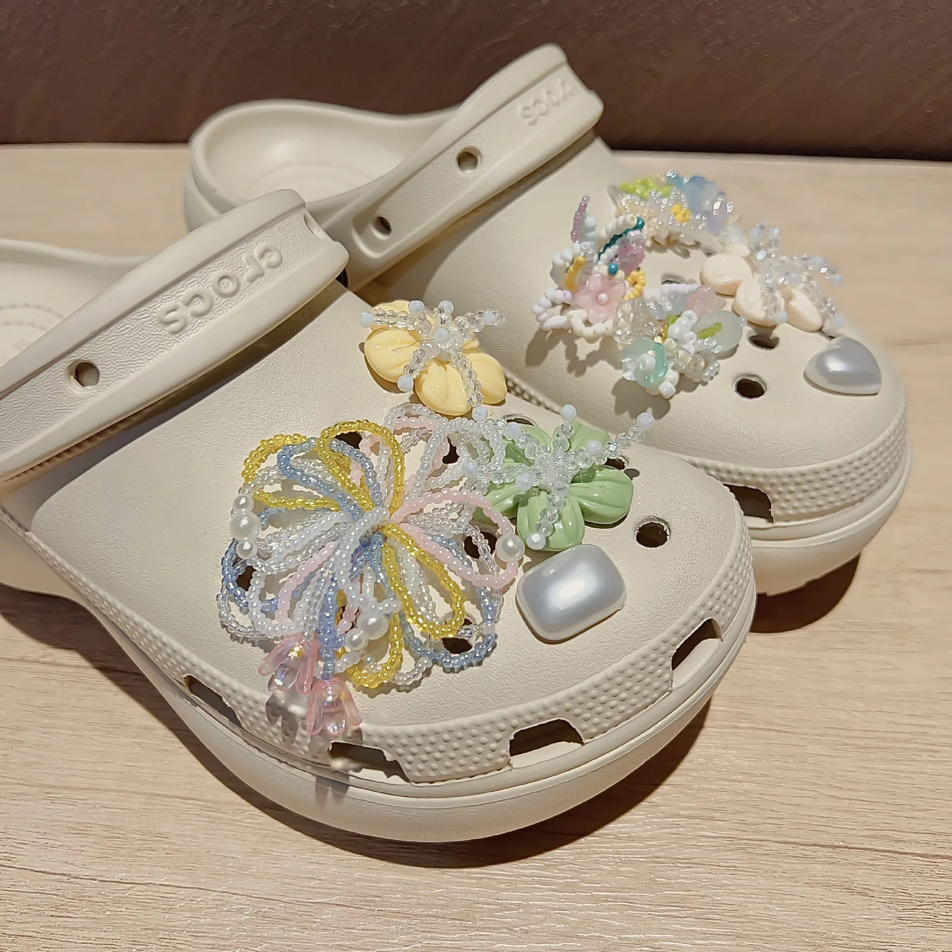 New Handmade Beaded Shoe Charms Super Fairy Summer DIY Accessories for Croc Clogs Decorations
New Handmade Beaded Shoe Charms Super Fairy Summer DIY Accessories for Croc Clogs Decorations
