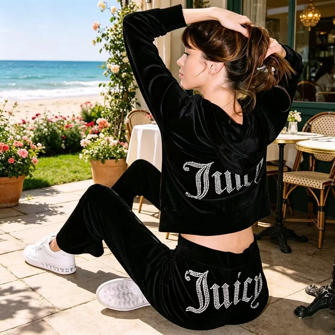 Women's Y2K Jogging Two-Piece Hooded Set Fall Winter Jogger Comfortable Pantsuit Long-Sleeved Jacket Coat & Trousers Casual Sets
Women's Y2K Jogging Two-Piece Hooded Set Fall Winter Jogger Comfortable Pantsuit Long-Sleeved Jacket Coat & Trousers Casual Sets