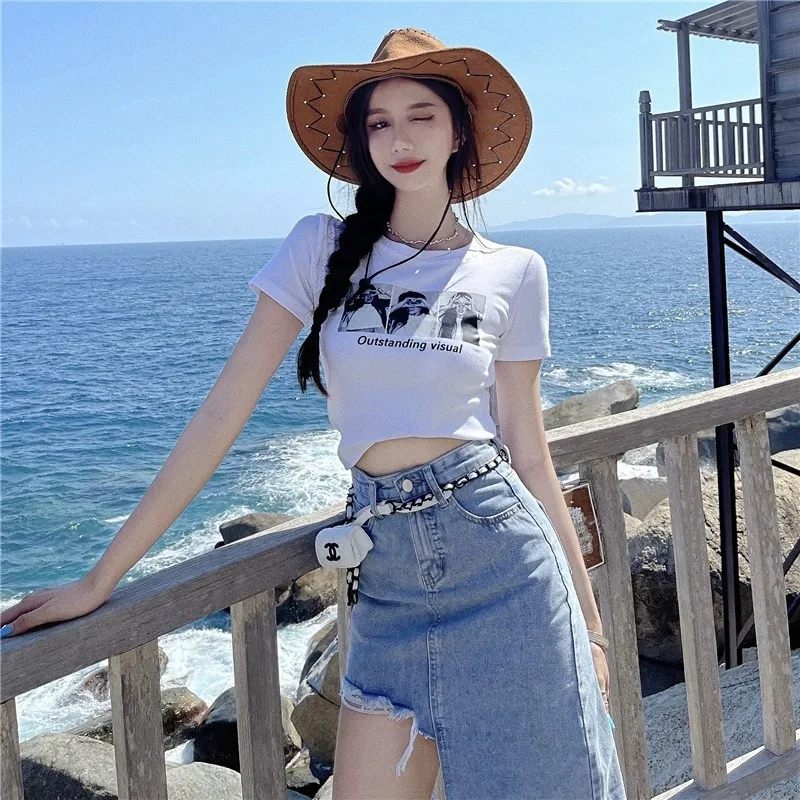 Women's Short Sleeve T-Shirt Set High Waist Short Top Bm Design Sensation Small Audience Skirt Two-Piece Set Summer Fashion
Women's Short Sleeve T-Shirt Set High Waist Short Top Bm Design Sensation Small Audience Skirt Two-Piece Set Summer Fashion