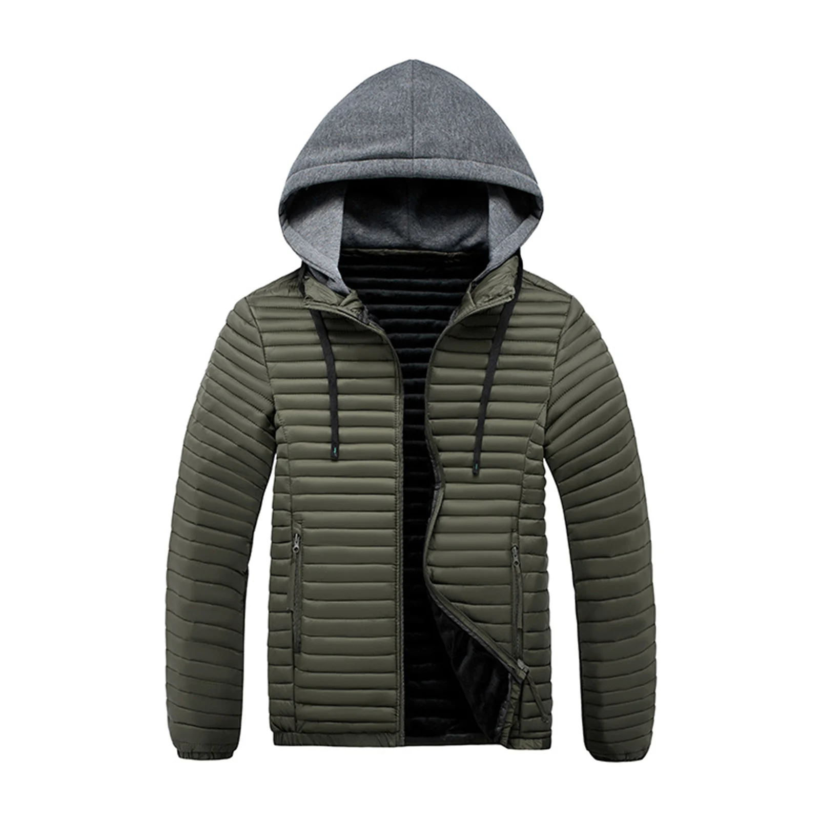 Lightweight Hooded Cotton Jacket Winter Men'S Casual Pork Rib Jacket Outdoor Thermal Hooded Jacket
Lightweight Hooded Cotton Jacket Winter Men'S Casual Pork Rib Jacket Outdoor Thermal Hooded Jacket