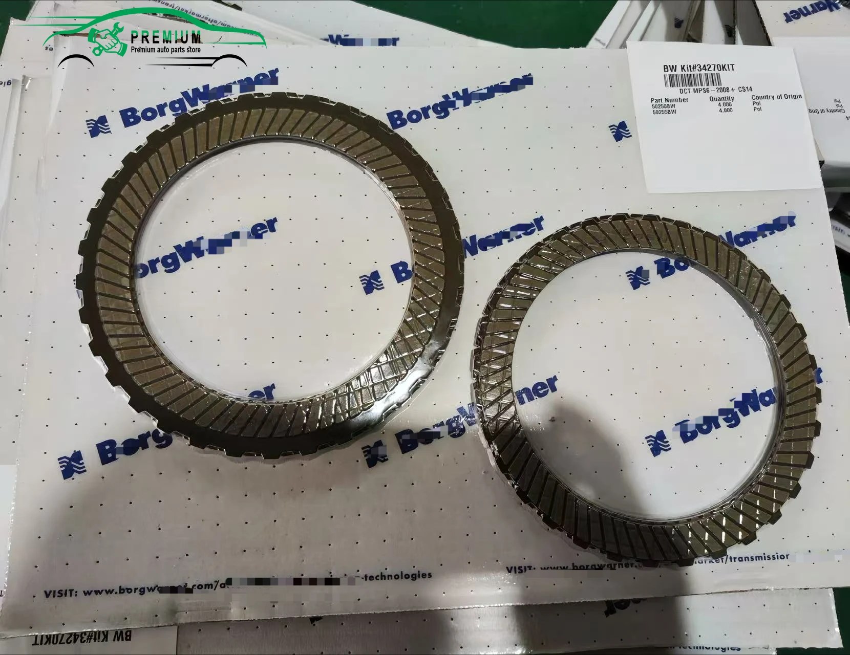 Original BorgWarner MPS6 6DCT450 Automatic Transmission Friction Kit Clutch plate Suit For Volvo FORD Mondeo LAND
Original BorgWarner MPS6 6DCT450 Automatic Transmission Friction Kit Clutch plate Suit For Volvo FORD Mondeo LAND