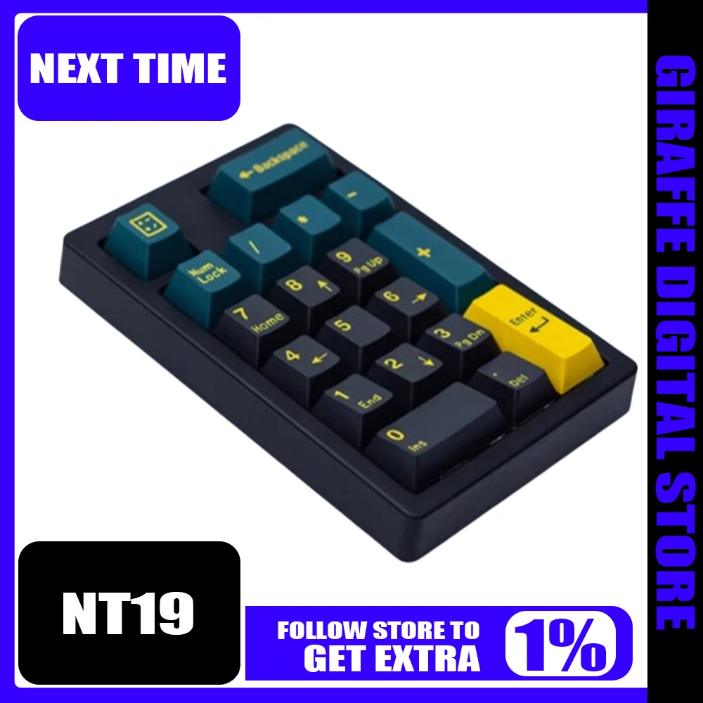 Next Time Nt19 Pad Keypad Mini Keyboard Three Mode Numpad Wireless Customized Keyboard Bluetooth Pc Gamer Accessories Office
Next Time Nt19 Pad Keypad Mini Keyboard Three Mode Numpad Wireless Customized Keyboard Bluetooth Pc Gamer Accessories Office
