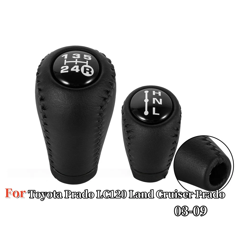 5 Speed Gear Shift Knob Leather Lever Arm Stick Headball For Toyota Land Cruiser Prado LC120 2003-2009 Accessories 2 pcs
5 Speed Gear Shift Knob Leather Lever Arm Stick Headball For Toyota Land Cruiser Prado LC120 2003-2009 Accessories 2 pcs