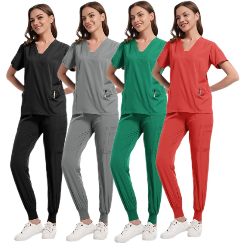 Pink Clinical Uniform Woman Pharmacy Workwear Nurse Uniform Hospital Doctor Oral Dental Surgery Uniforms Medical Scrubs Sets New
Pink Clinical Uniform Woman Pharmacy Workwear Nurse Uniform Hospital Doctor Oral Dental Surgery Uniforms Medical Scrubs Sets New