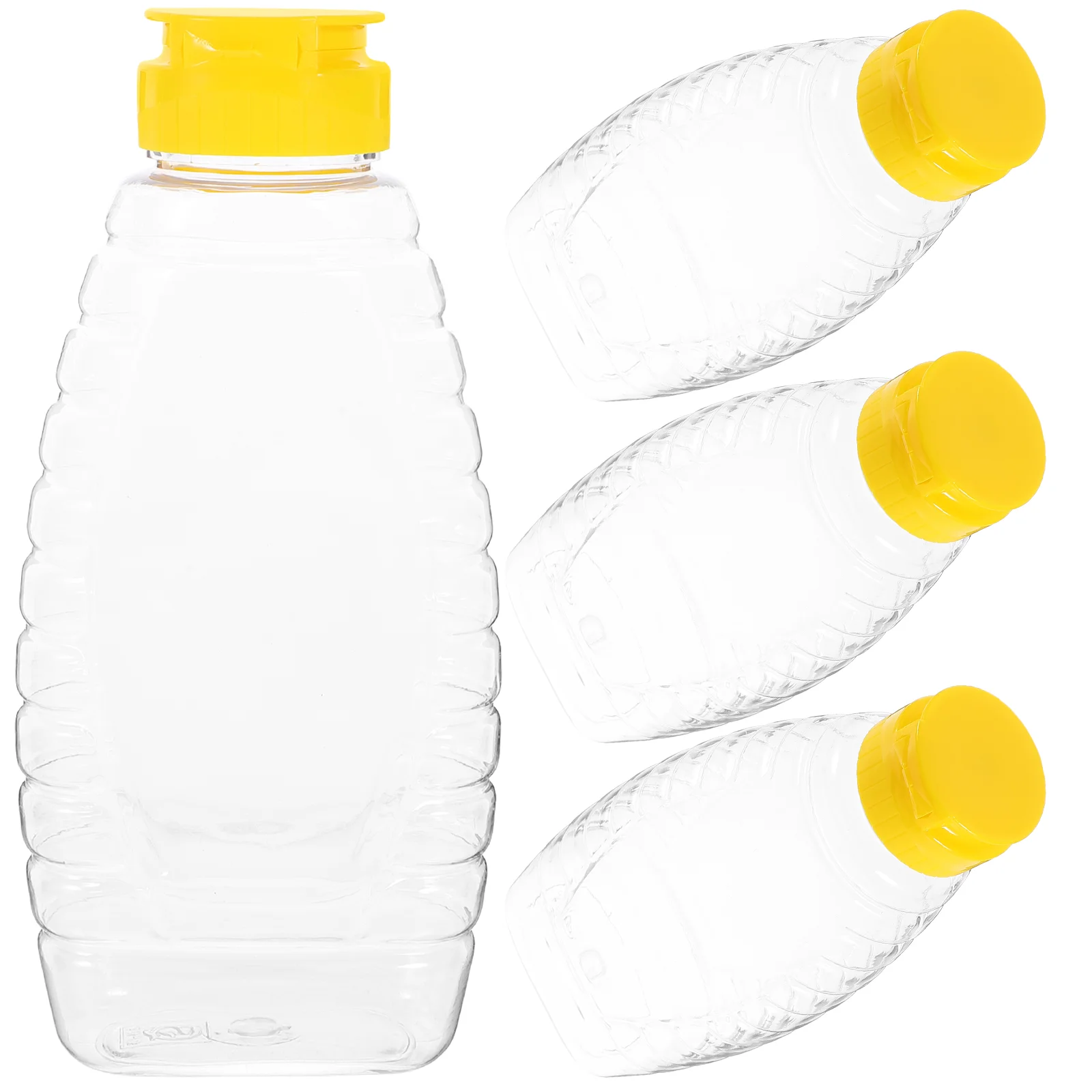 4 Pcs Honey Bottle Sauce Squeeze Containers Salad Dressing Food Jam Mustard Dispenser
4 Pcs Honey Bottle Sauce Squeeze Containers Salad Dressing Food Jam Mustard Dispenser
