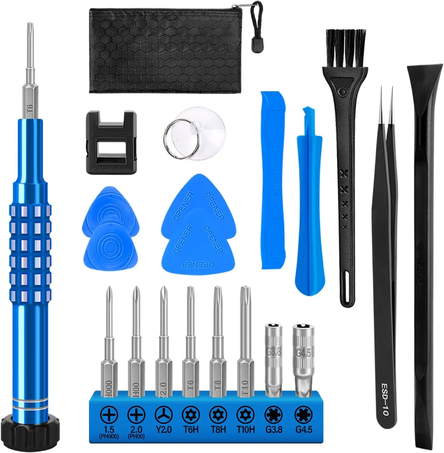 21PCS Repair Tool Kit for Gaming Controllers, Includes Screwdrivers and Cleaning Tools
21PCS Repair Tool Kit for Gaming Controllers, Includes Screwdrivers and Cleaning Tools
